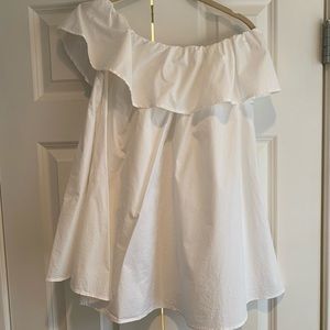 Hatch white off the shoulder maternity top
